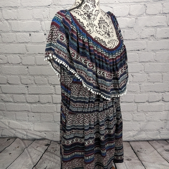 Rue 21 women's geometric print off shoulder plus size 3x dress NWT b07a - Picture 4 of 9